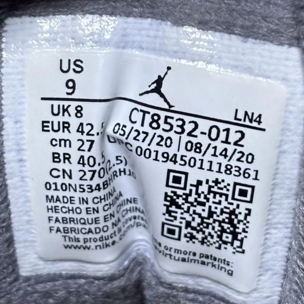 Jordan 3 Retro Cool Grey 2021 Size 9